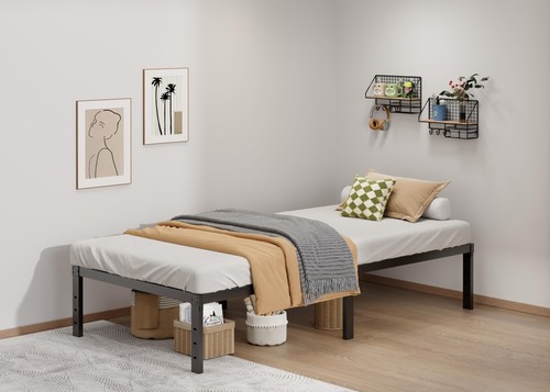 Metal bed frame twin - bed,